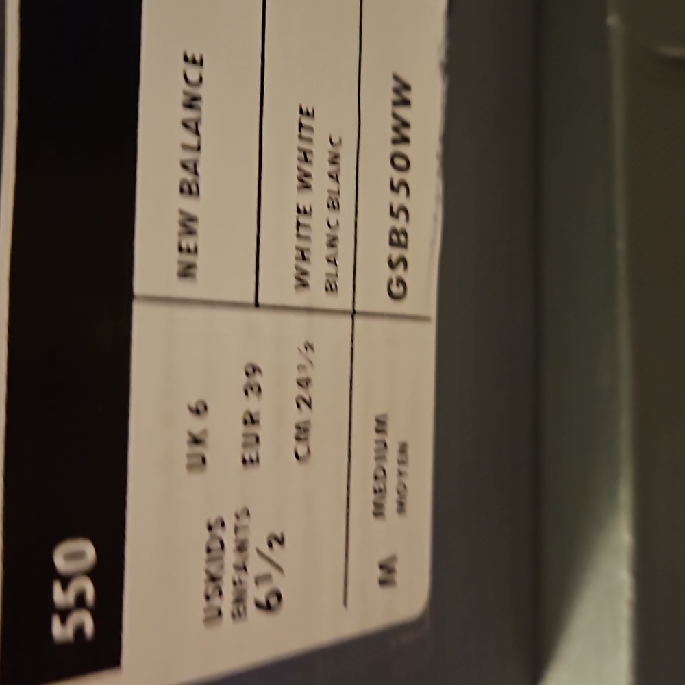 GS NEW BALANCE 550 WHITE - Picture 8 of 8